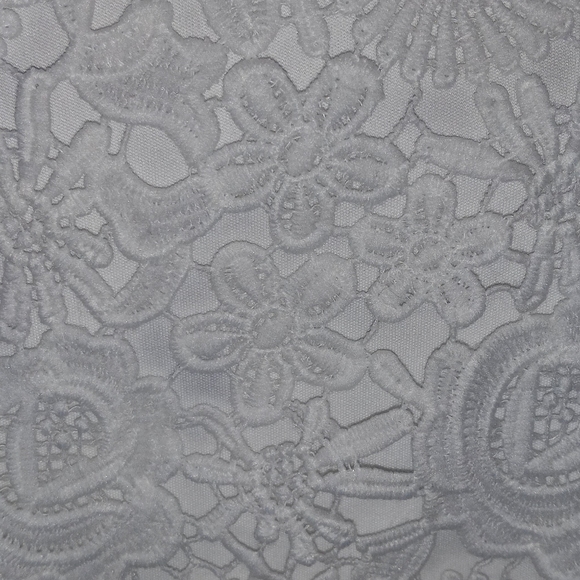 Lulu's white lace open back dress. - Picture 11 of 16